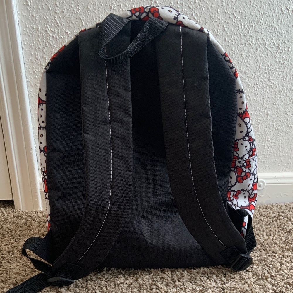 Hello Kitty White and Red Patterned Kids Backpack - Picture 2 of 6